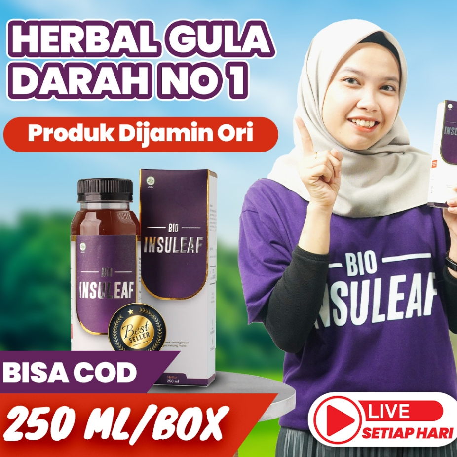 

BIO INSULEAF 100% ORIGINAL OFFICIAL | Bioinsuleaf Daun Insulin EPA Herbs Obat Herbal Diabetes Cair 250 ML Ampuh Atasi Gula Darah Secara Alami BIOINSULEAF