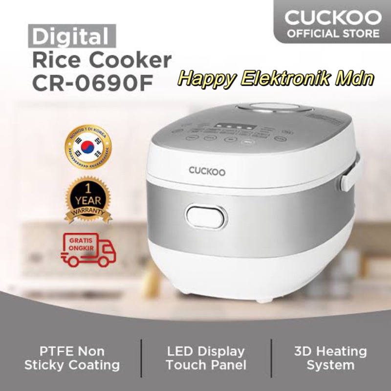 CUCKOO Rice Cooker Cuckoo CR 0690F Cuckoo Penanak Nasi Digital 1 L Cuckoo Rice cooker Korea Cuckoo P