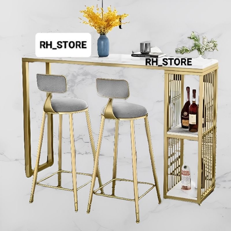 MEJA CONSOLE TABLE MINI BAR / MEJA CONSOLE 1SET MINI BAR TERBARU DAN TERMURAH
