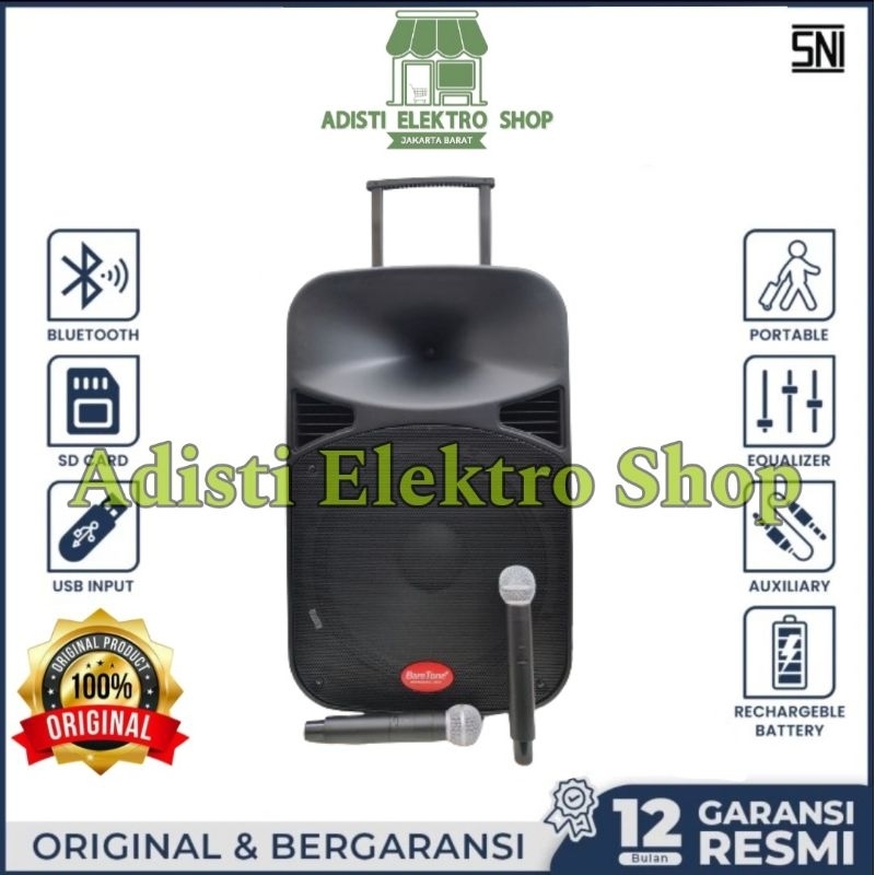 Speaker Portable Meeting 15 Inch BARETONE MAX-15MHWR / MAX15MHWR BARETONE MAX-15MHWR ORIGINAL