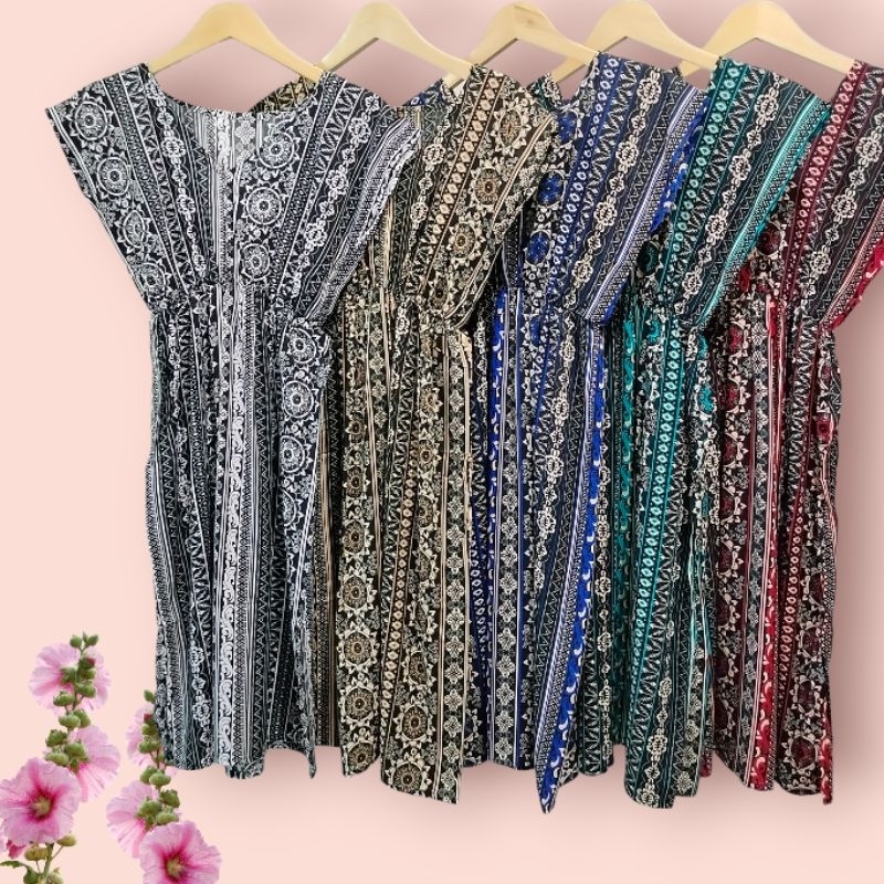 Daster Manohara Etnik Bali Murah || Daster Murah || Daster Lengan Pendek || Daster Bahan Adem