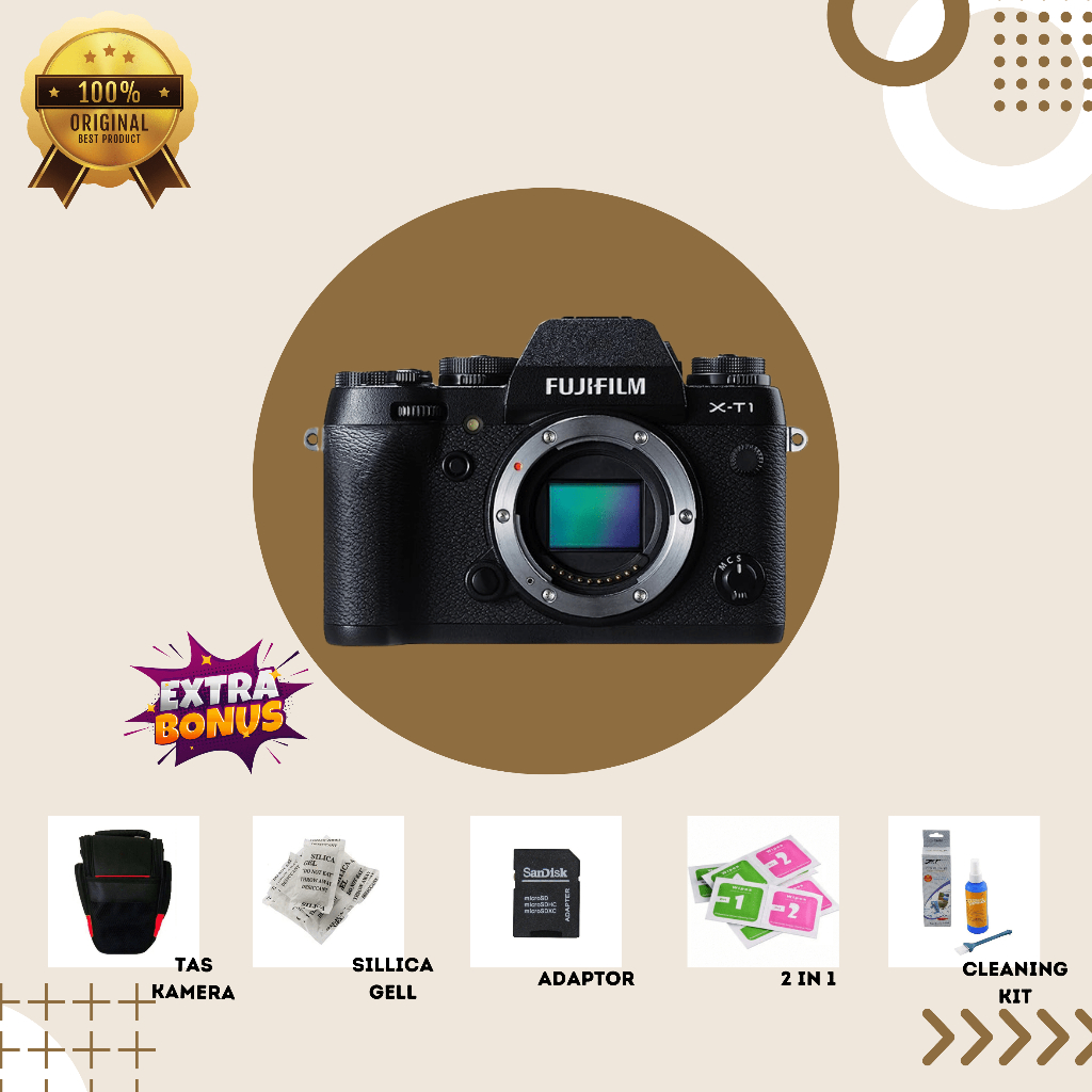 [KAMERA MIRRORLESS] FUJIFILM XT1 BLACK MULUS SECOND BERGARANSI