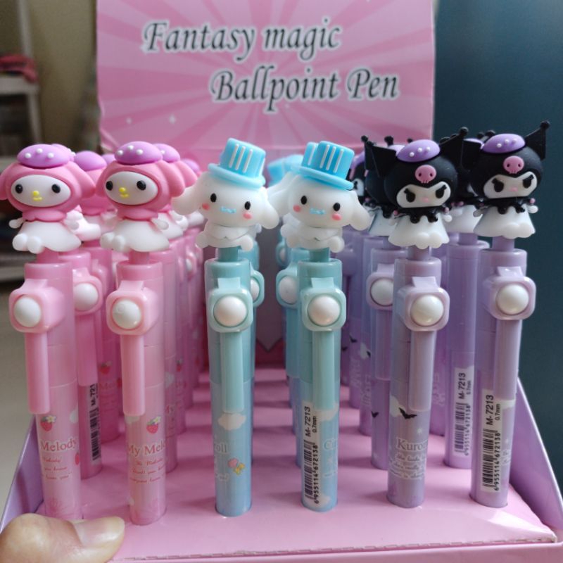 

Pulpen pen putar 2797 sanrio fantasy KUROMI CINNAMOROLL MY MELODY