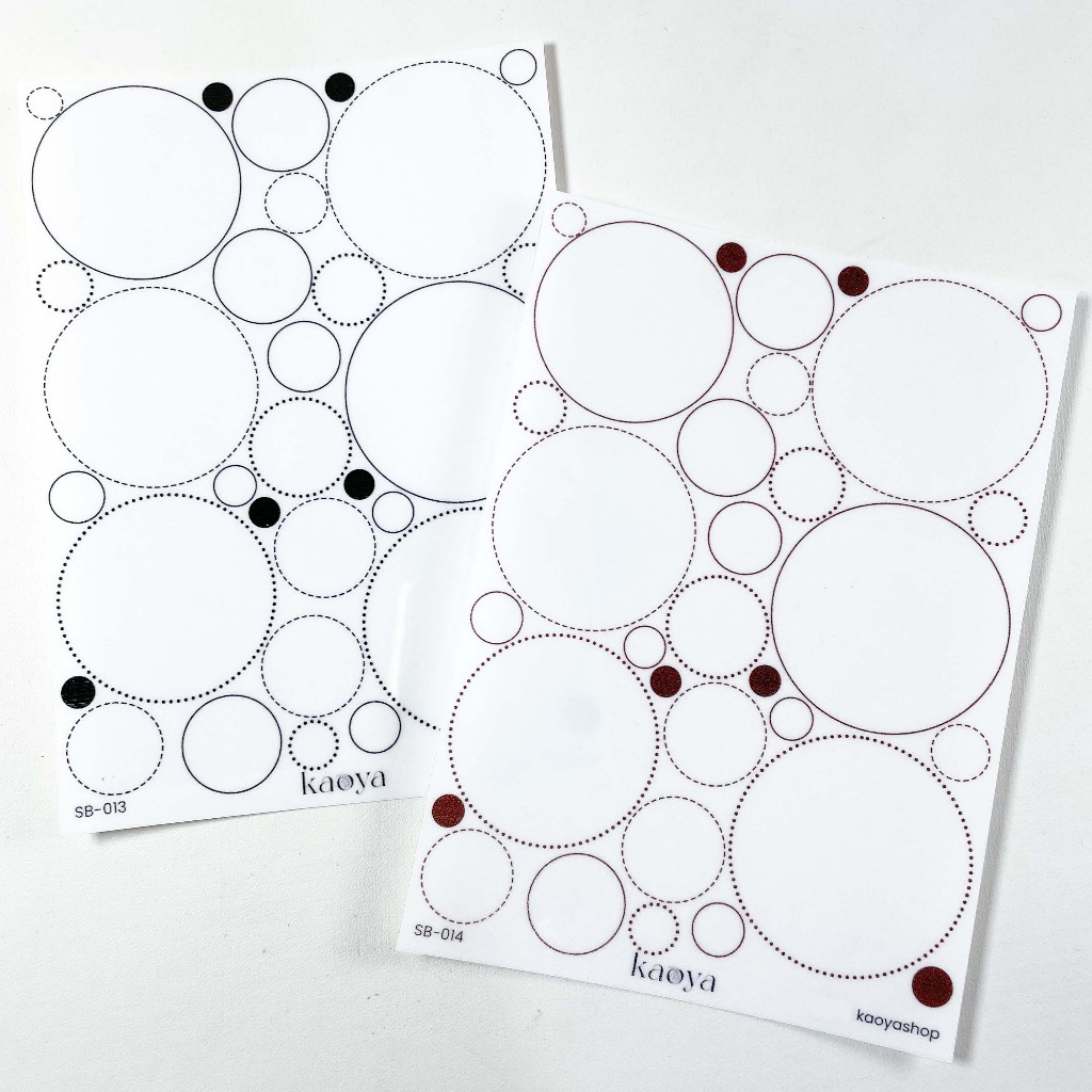 

Basic Sticker: Circle Scrapbook Journal Stiker deco handmade by KaoyaShop