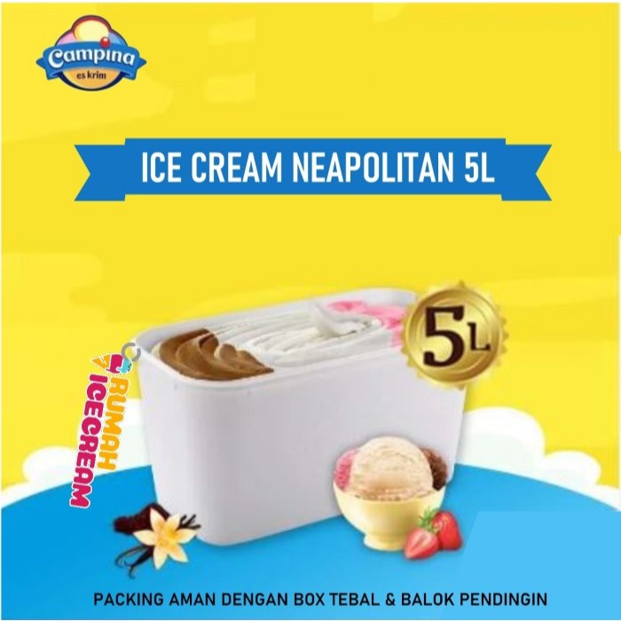 

Es Krim Campina Neapolitan 5L