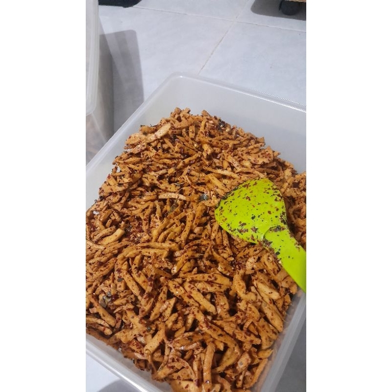 

Basreng Daun Jeruk Pedas 1/2kg / Basreng Super Renyah / Basreng Viral