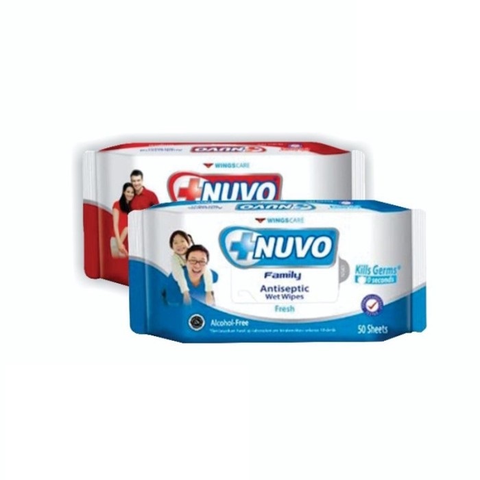 NUVO WET WIPES TISU BASAH 50S