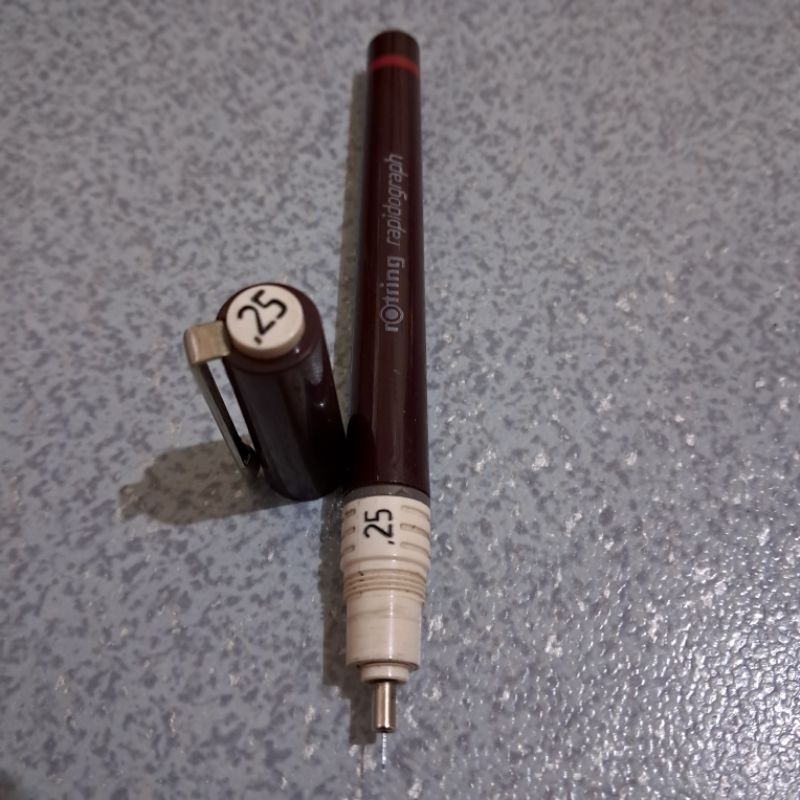 

Rotring Rapidograph 0.25 rapido jerman pulpen gambar teknik item