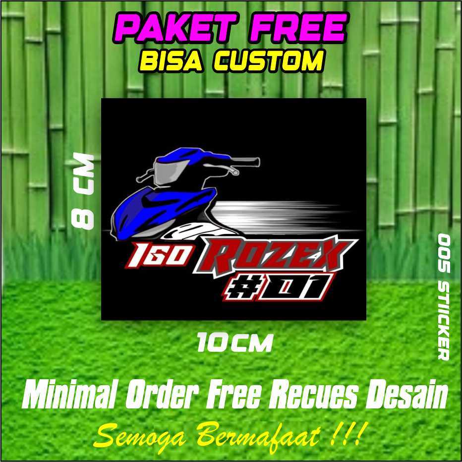 005 Sticker setiker stiker striping sponsor racing boy Kata-kata gokil  Set Pack Terbaru Viral Isi b