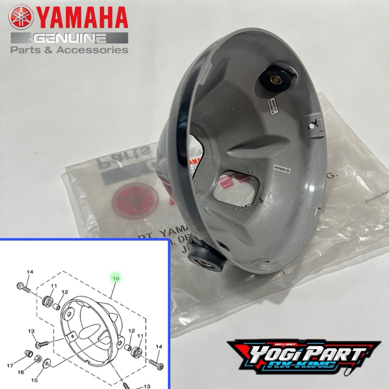 BATOK COVER LAMPU DEPAN BULAT RXKING RX KING NEW SCORPIO ORIGINAL