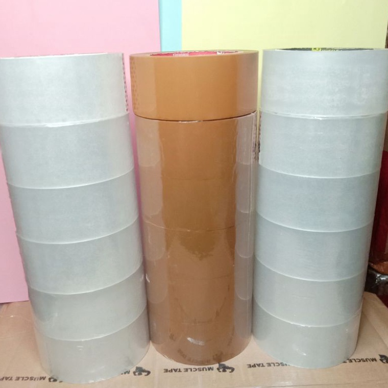 

Lakban Bening 1yard eco 45mm 1 Slop isi 6 roll KODE S6D7