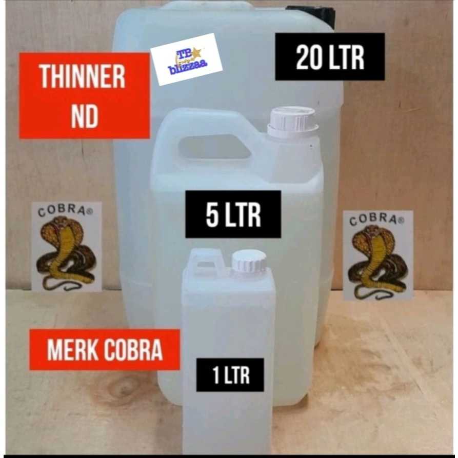 Thinner ND 1L Cobra Thinner ND Cobra 5L Tiner ND Cobra 1 ltr Tiner ND Cobra 5 ltr Tiner ND Cobra