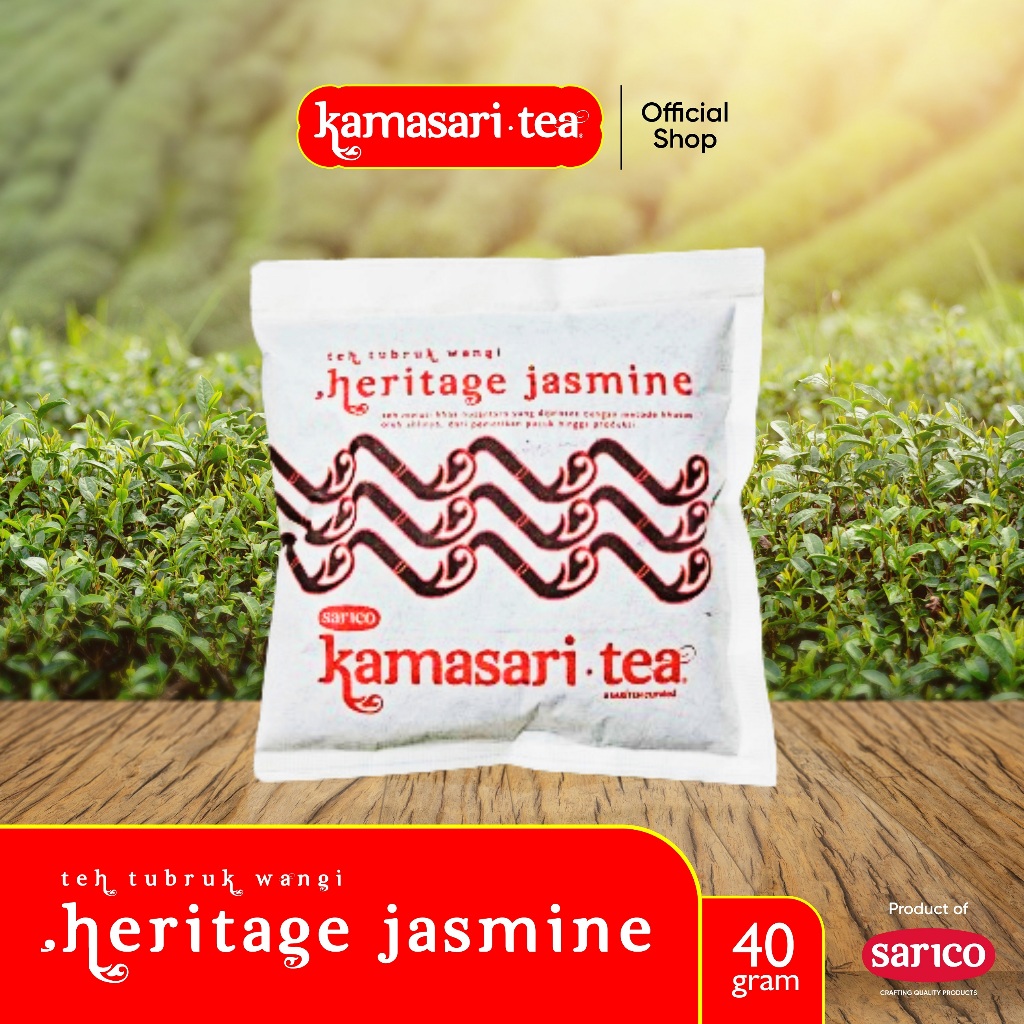 

Kamasari Tea Heritage Jasmine - Teh Hijau Sangrai Melati/Jasmine Roasted Green Tea - 40 gram