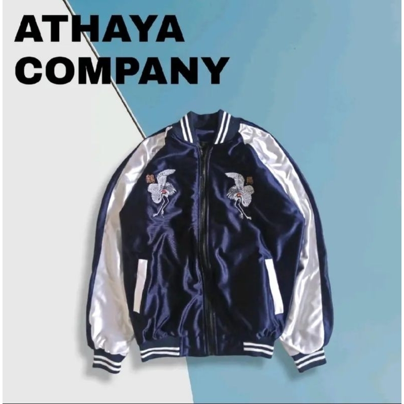 sukajan tsurutori putih/jaket sukajan/sukajan murayama