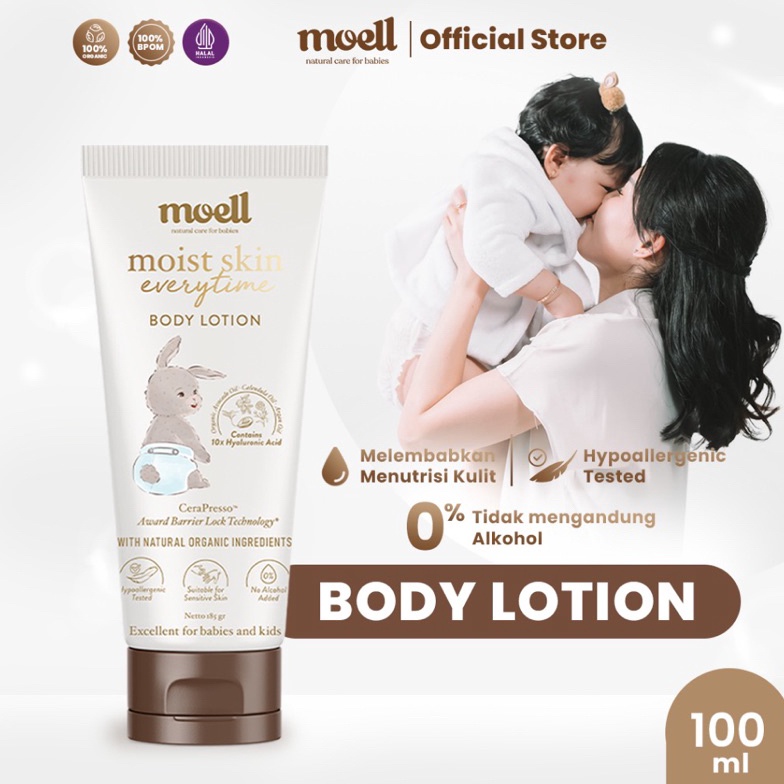 Moell Body Lotion 1ml  Pemutih kulit bayi e K1A8