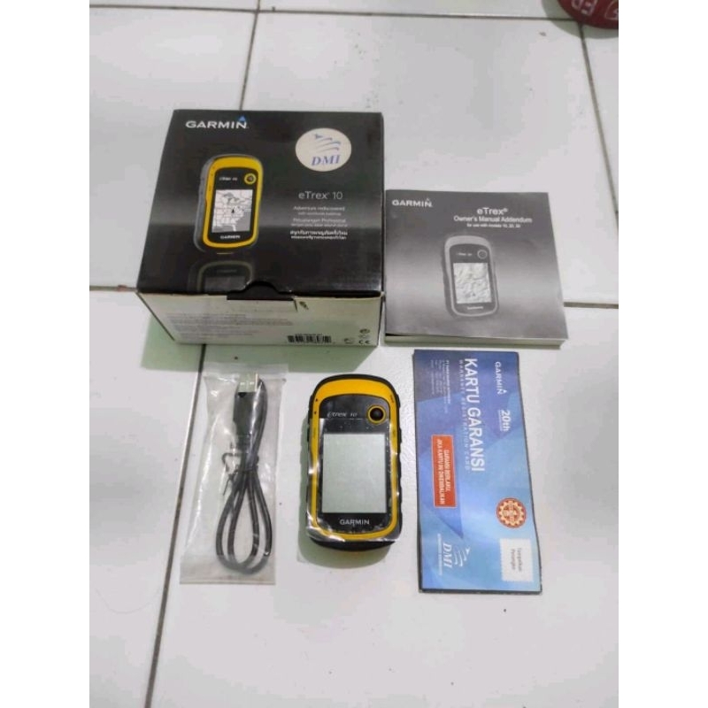 GPS GARMIN eTrex 10 Bekas Kumplit