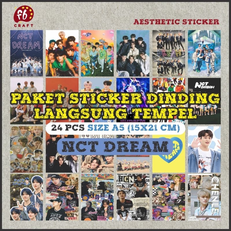 Poster Dinding NCT DREAM Aesthetic 1 Set 24pcs