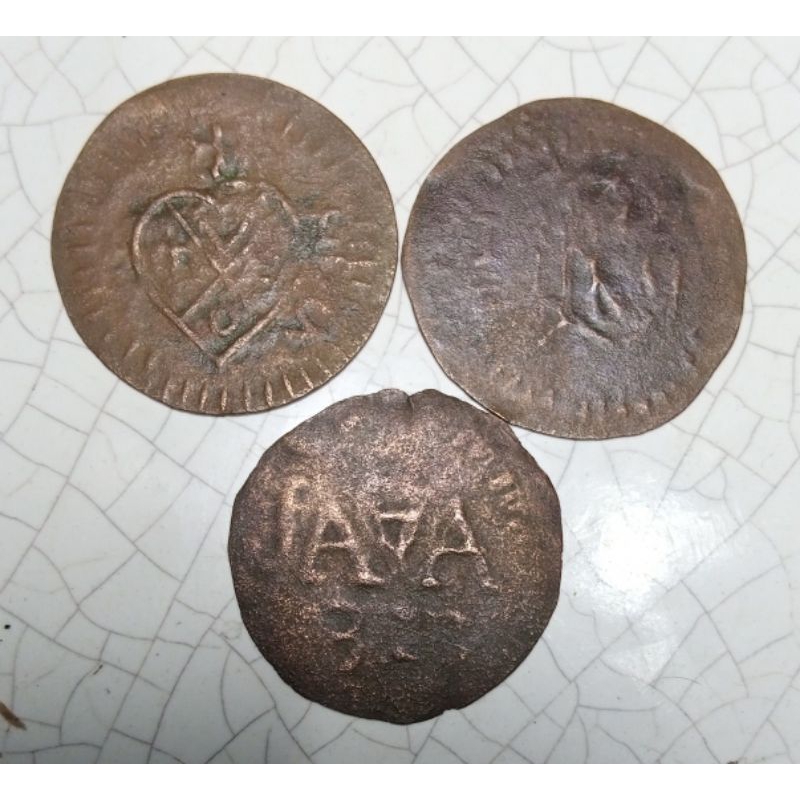 Koin Java Stuiver 1/2 St Local copy 3 Keping