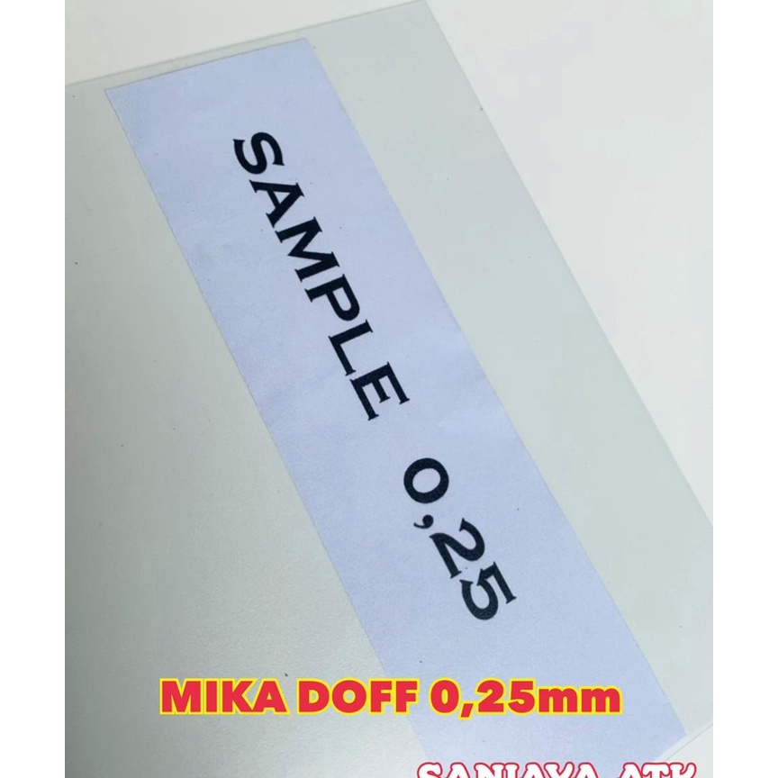 

HJ6 mika doff 25mm A4 DAN F4 isi 2 lembar