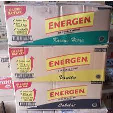 

Energen Coklat / Kacang Hijau / Vanila 1 Dus 16 Renteng