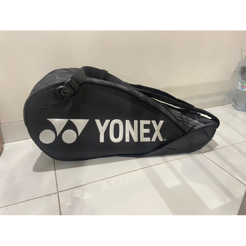 Tas Raket Tenis / Bulutangkis Yonex 3D BT6 Black Like New (Second)