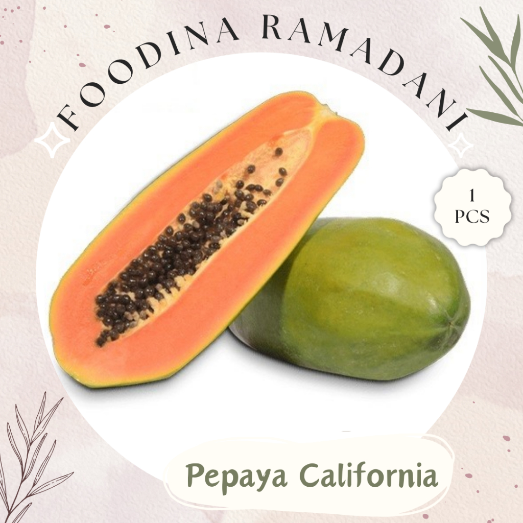 

PEPAYA California Fresh [ Size 1.1-1.5 Kg ] Harga Per PCS