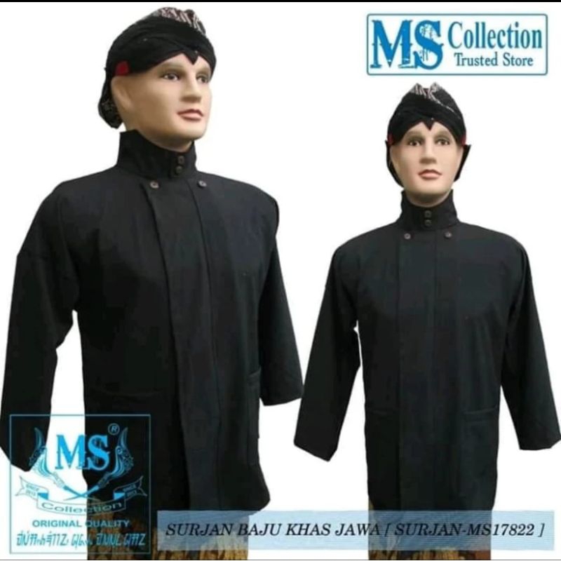 BAJU SURJAN HITAM POLOS/BAJU SURJAN KHAS JAWA
