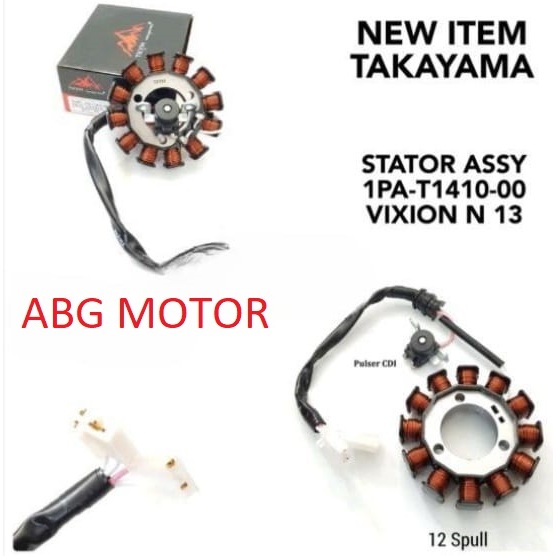 SPUL SPOL STATOR ASSY VIXION NEW 2013 TAKAYAMA