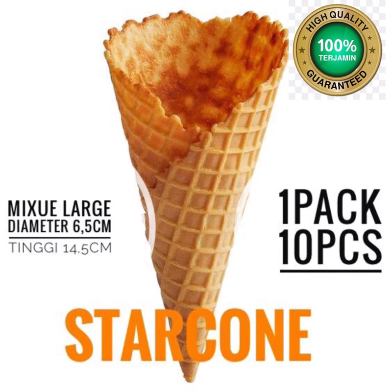 

STARCONE MIXUE CLASSIC LARGE DIAMETER 6,5cm Tinggi 14-14,5cm 1pack isi10Pcs