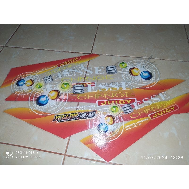 STIKER STRIPING TRANSPARAN  RX KING MODEL ESSE JUICY