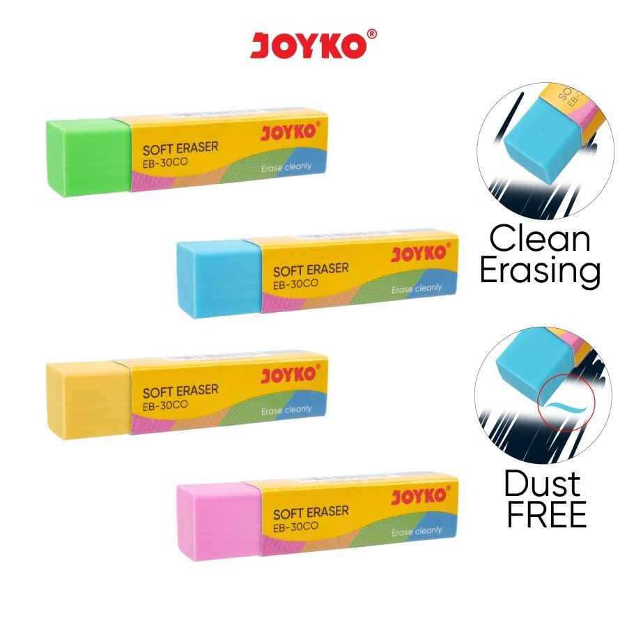 

Eraser/Penghapus Joyko EB-30CO / Penghapus Joyko Warna Tanggung EB30 (pcs)