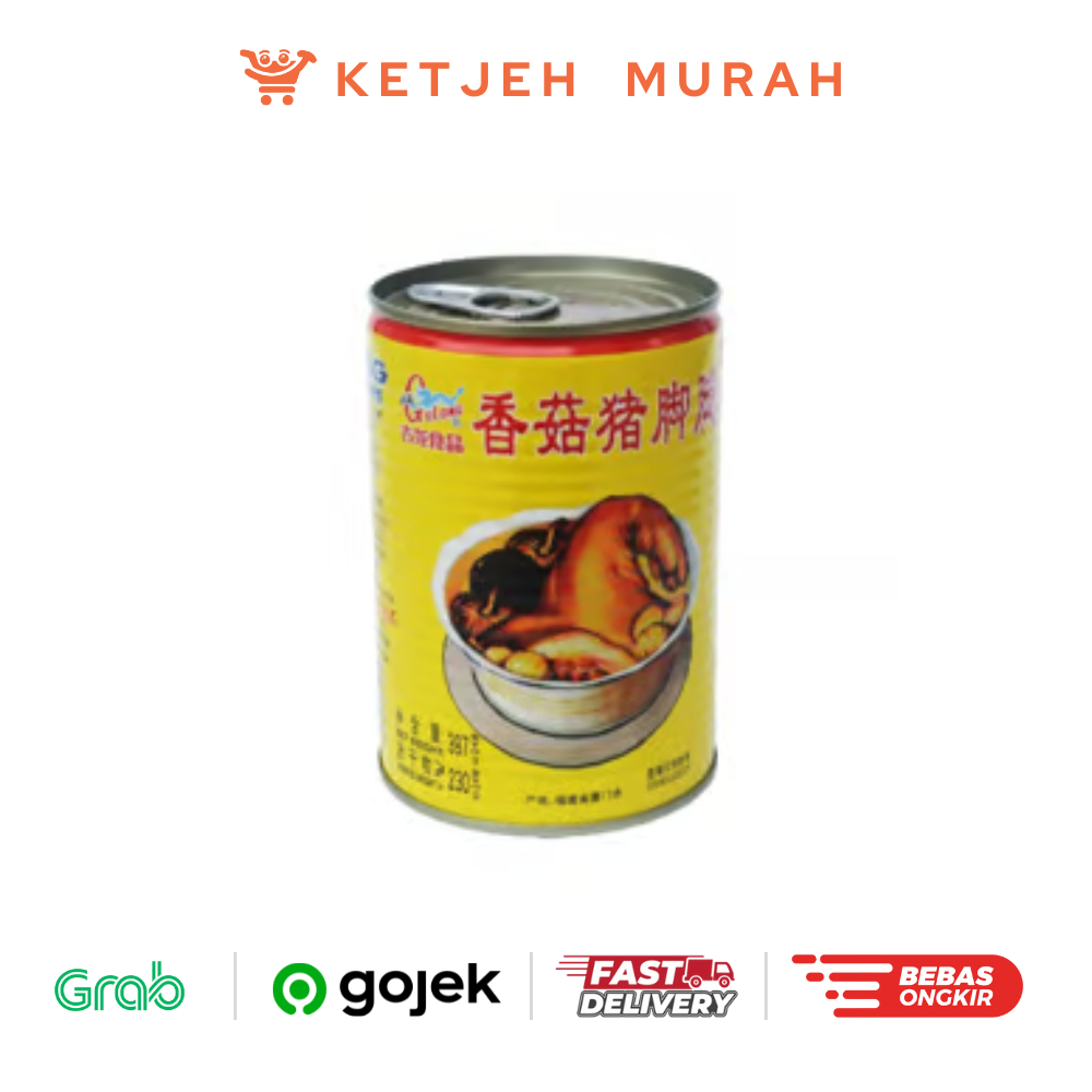 

Gulong Kaki Babi dengan Jamur /Pork Leg with Mushroom Kaleng 397 Gram 1 pcs