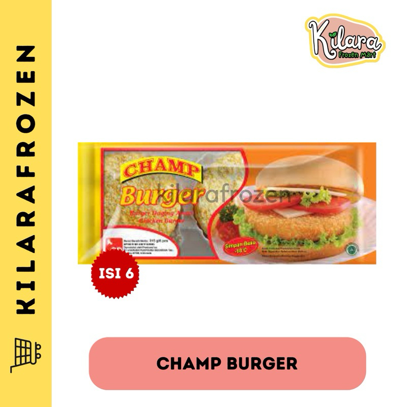 

CHAMP BURGER AYAM ISI 6 - KILARA FROZEN MART
