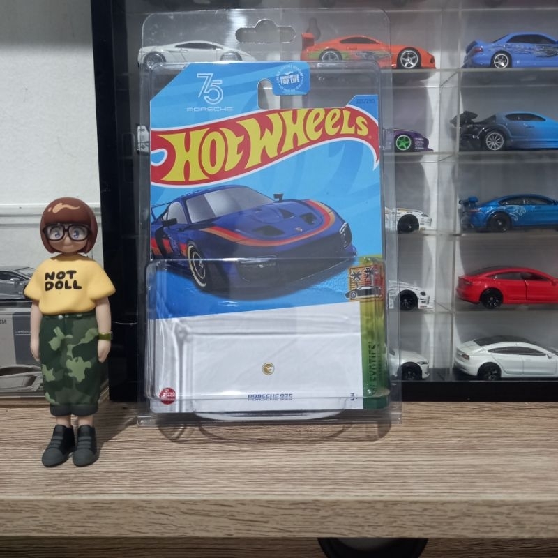 Custom Card Porsche 934 Blue/Biru Super Treasure Hunt Hot Wheels