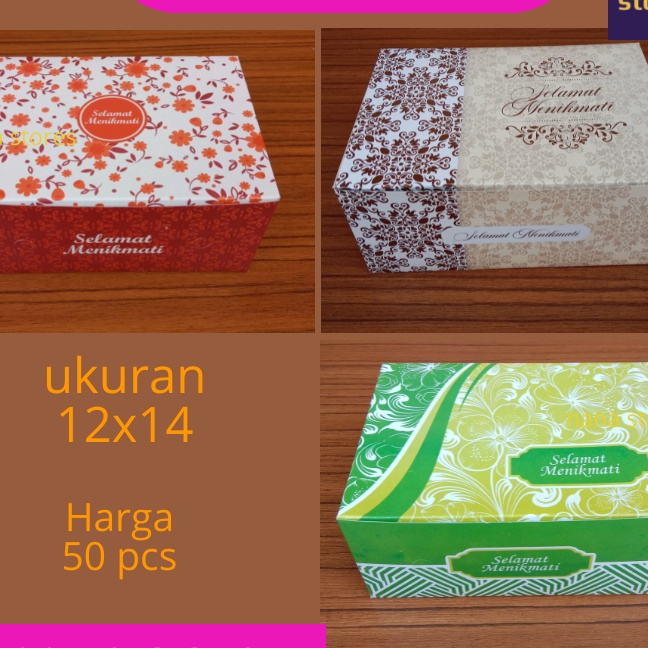 

HJ6 5 PCS Dus kue ukuran 12x14 dus snack ukuran 12x14