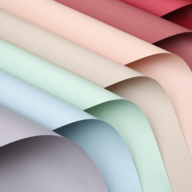 

KP8 kertas bunga 2 lembar Korean doff color cellophanewrapping paperkertas bunga murah