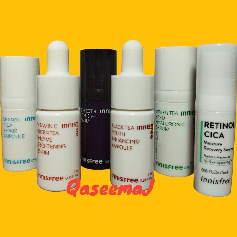 INNISFREE RETINOL CICA BLACK TEA VITAMIN C serum travel kit 7ml
