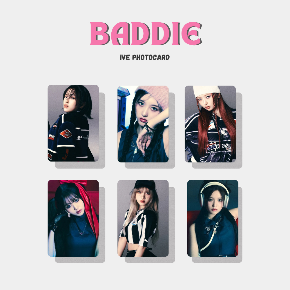 [6 pcs] Photocard IVE : Baddie - by Aera Kpop Merch | Photocard Unofficial IVE Print 2 Sisi Laminati