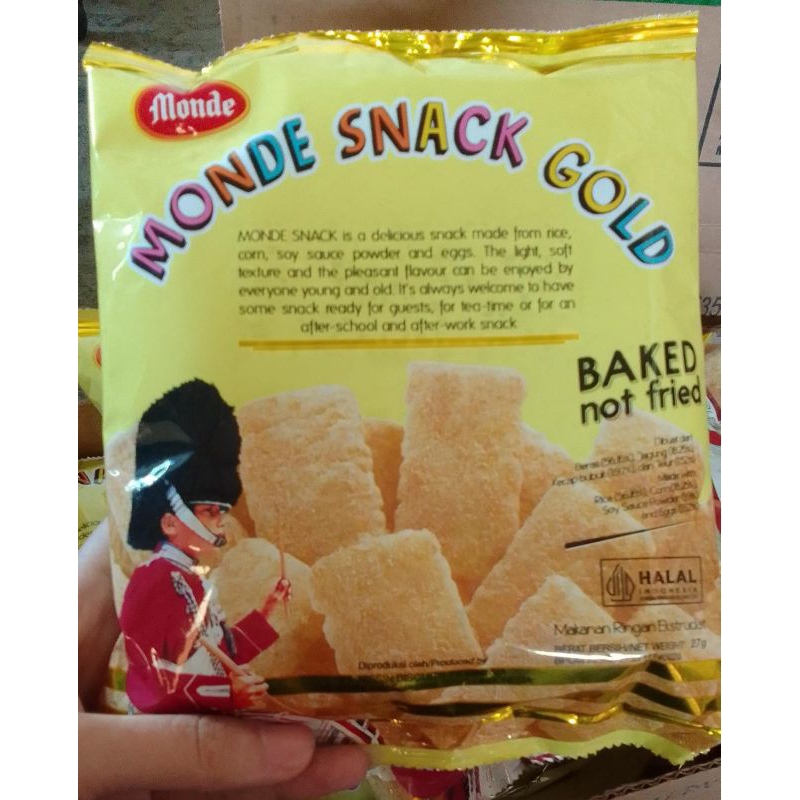 

Monde snack gold 27gr