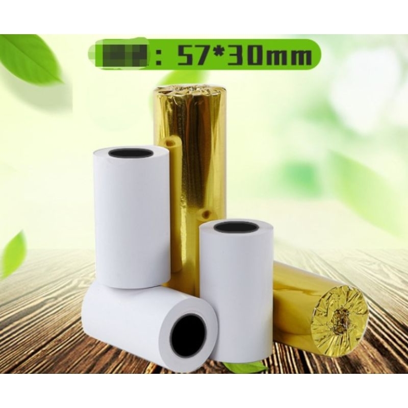 

10ROLL!! KERTAS KASIR PENCETAK KERTAS TERMAL 57*30mm