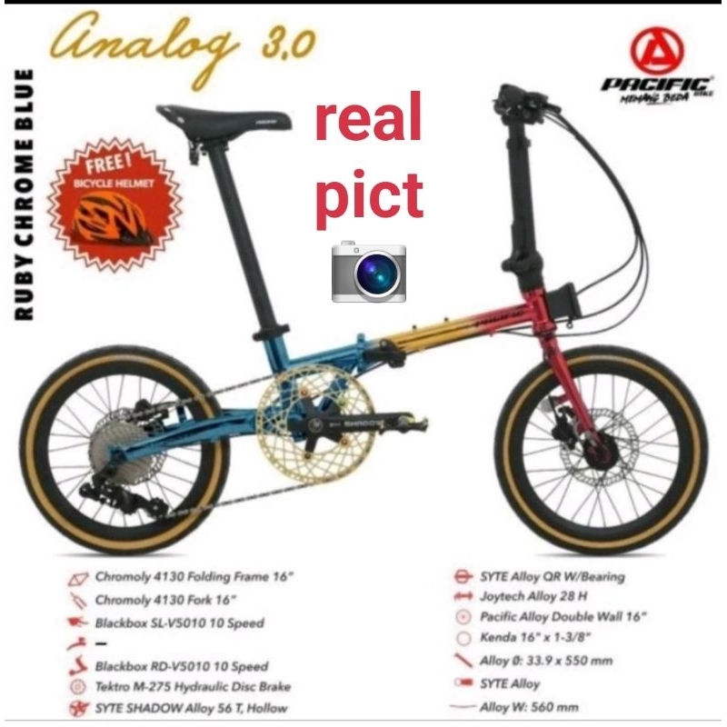 sepeda lipat 16 inch pasific analog 3.0  // sepeda lipat 16inch pacific kodiak 2.0 // lipat 16 kodia