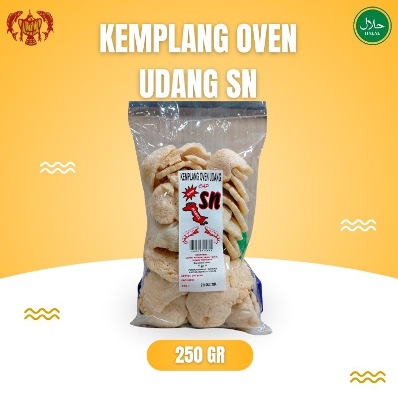 

Kemplang Oven Udang khas Bangka cap SN, 250gr