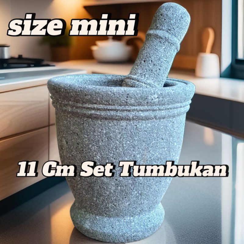 Lumpang Batu Plus Alu Mini