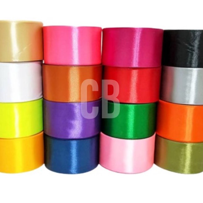 

Ekstra Pita Satin Pita Kain Satin Ribbons 2 inch 5cm Grosir per roll