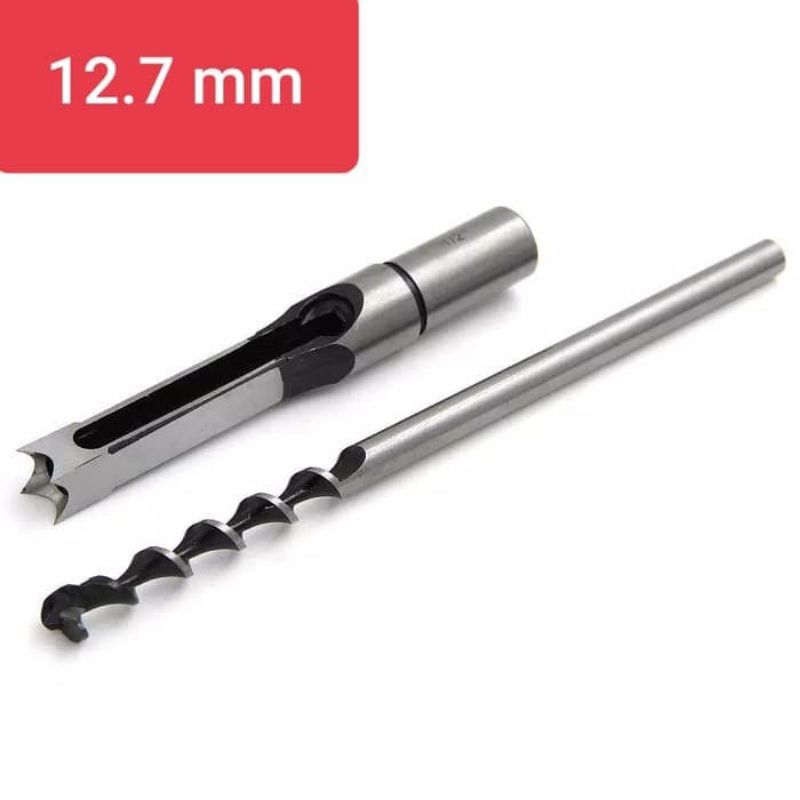 mata bor bobok kayu 12,7mm persegi bahan baja
