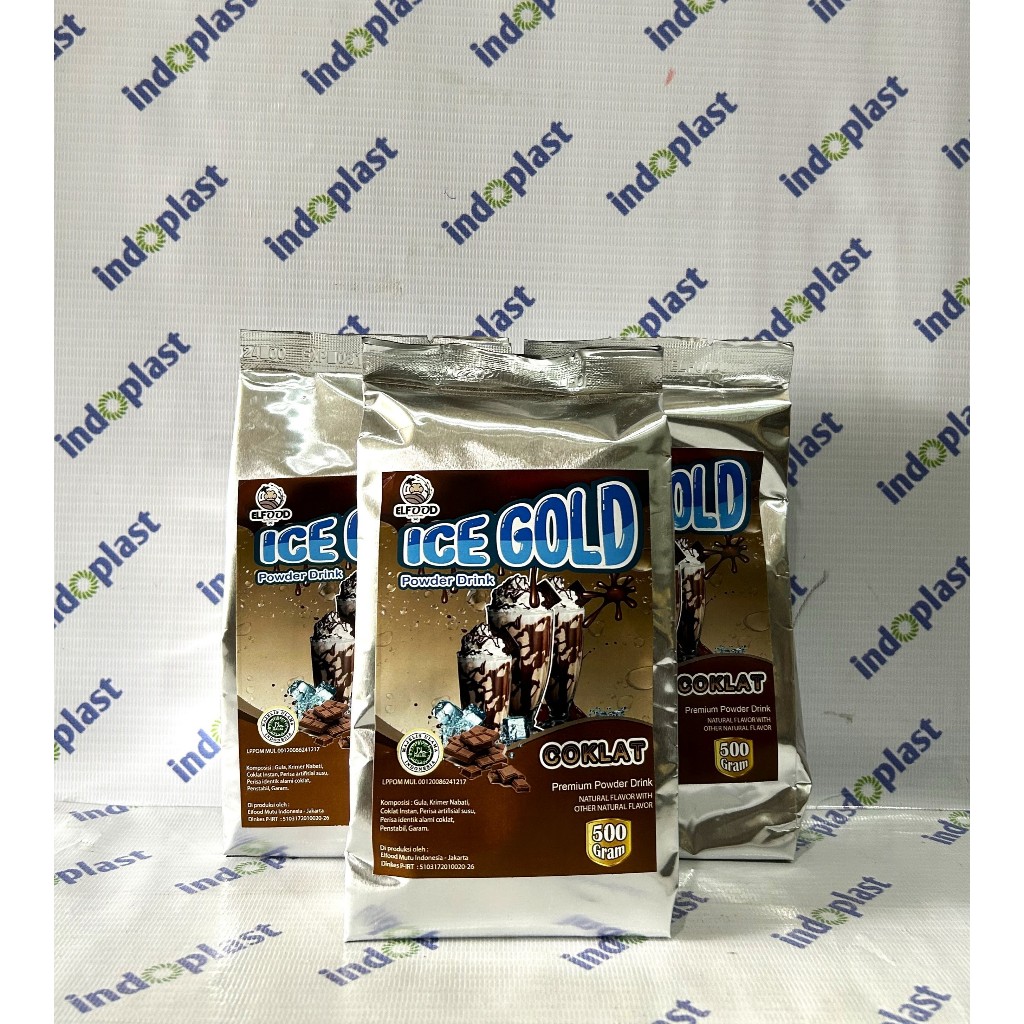 

Minuman Bubuk Ice Gold Rasa Coklat - 500gr