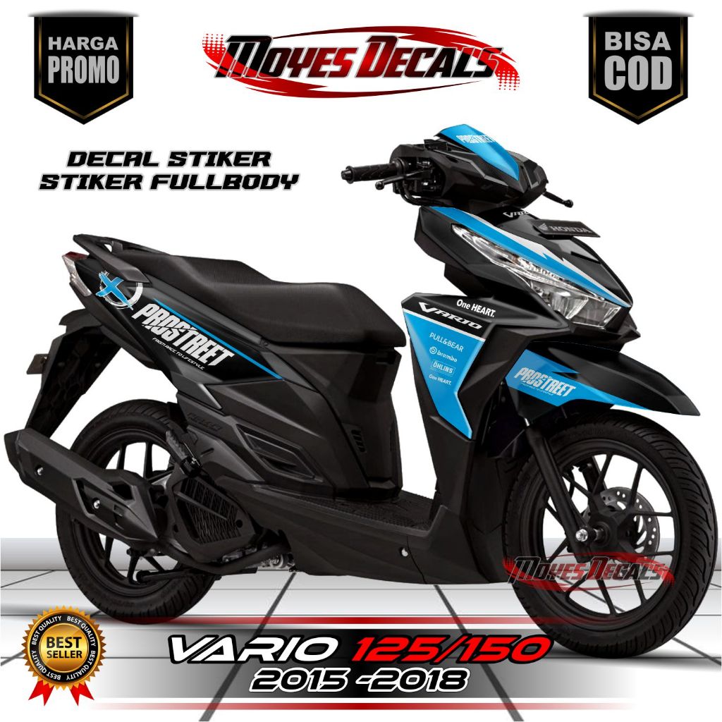 Decal Motor Vario 125/150 LED 2015-2018 - Stiker Motor Vario 125/150 LED 2015-2018 Fullbody Premium 
