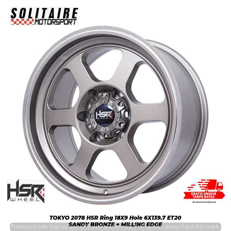 PELEK REACING MOBIL FORTUNER DLL TYPE TOKYO HSR R18X9 H6X139,7
