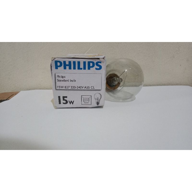 lampu pijar 15 watt clear philips