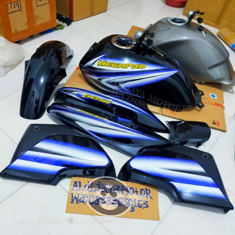 Tangki Mp lama Megapro hiu tutup ninja body set Anti karat kuat sudah di resin dalamnya